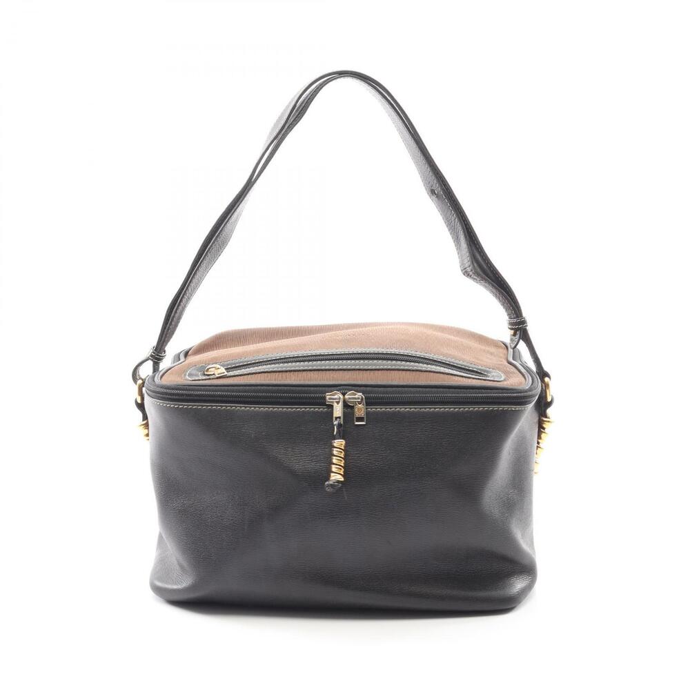 Loewe Shoulder Bag Leather Brown Black